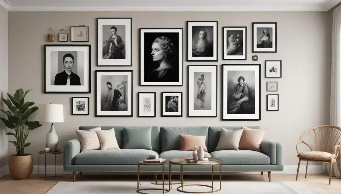 Técnicas de composição na disposição de quadros