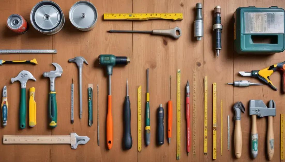ferramentas e materiais essenciais para DIY