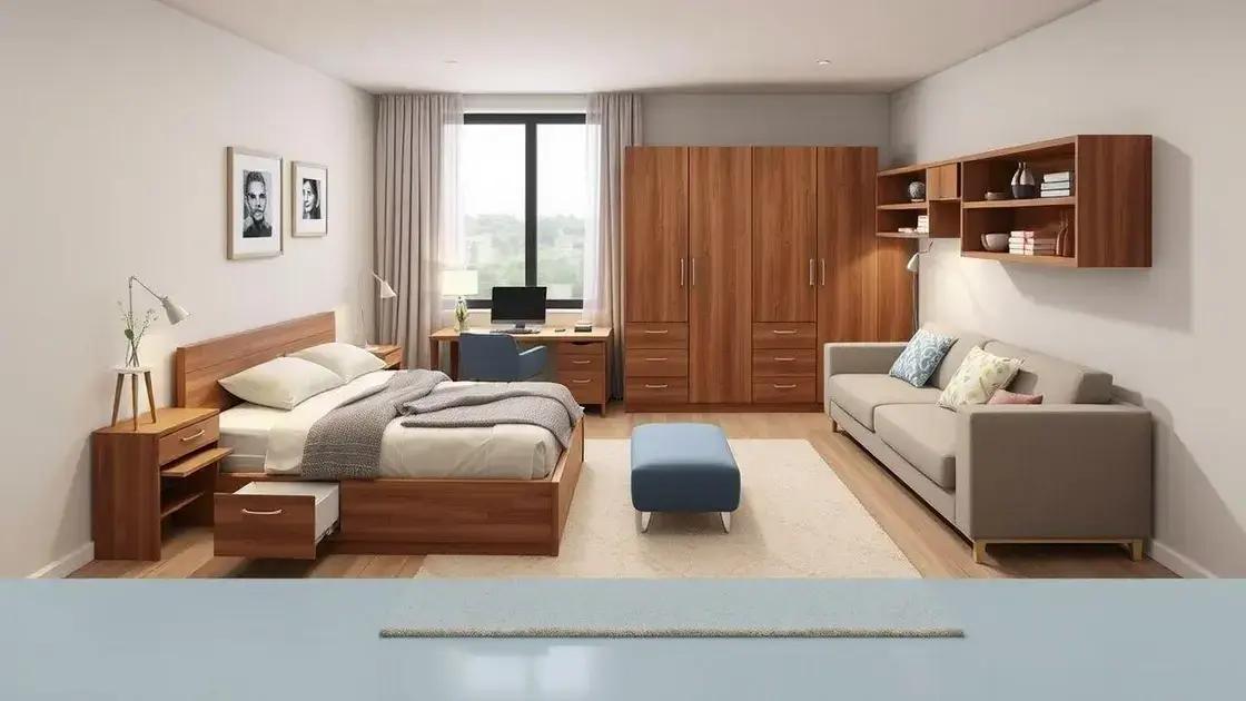 Móveis multifuncionais que otimizam espaço