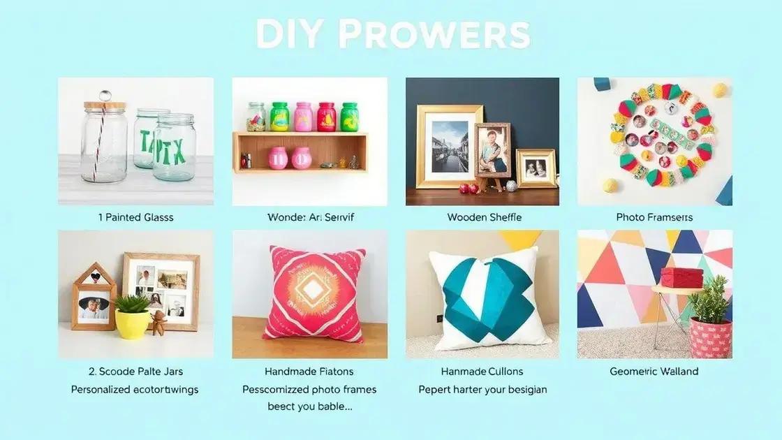 Passo a passo de projetos de decoração fáceis