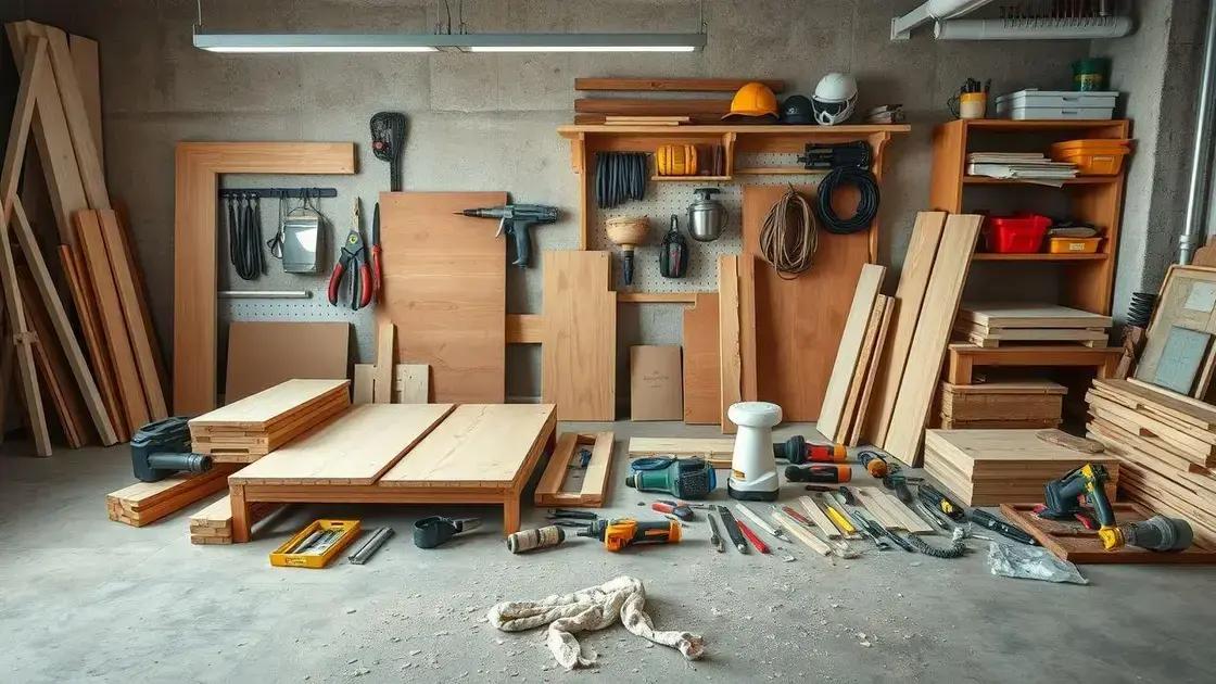 Materiais essenciais para começar a criar móveis DIY