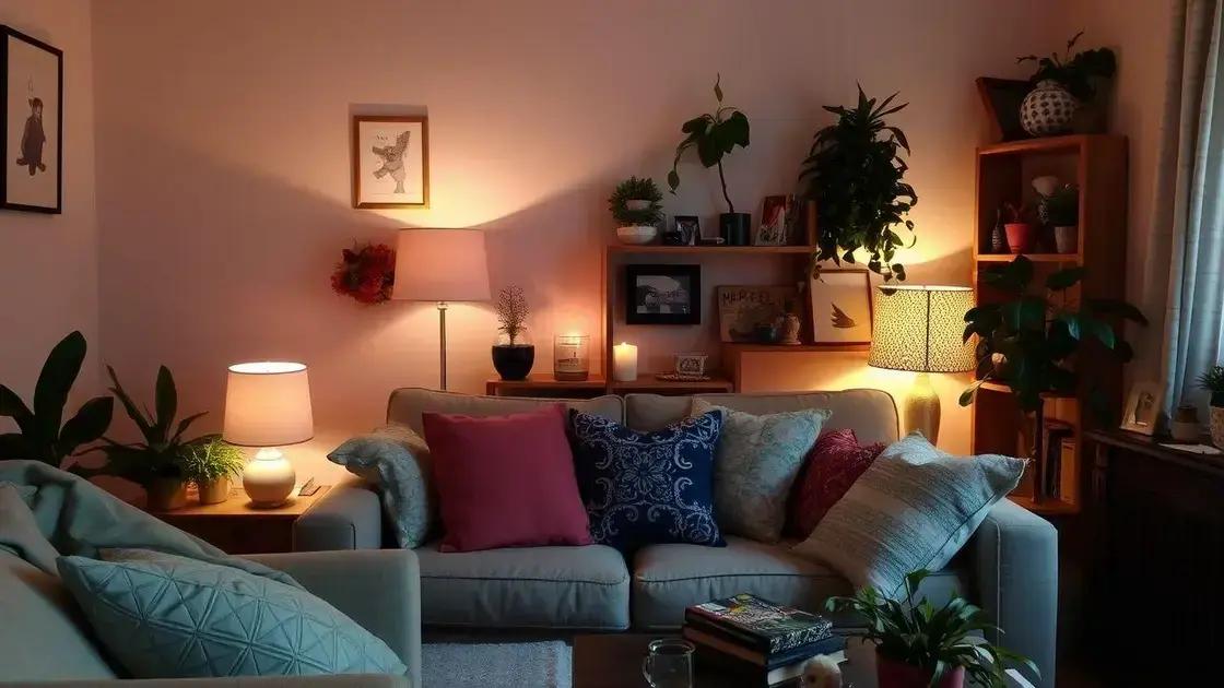 Como criar um ambiente aconchegante com pouco