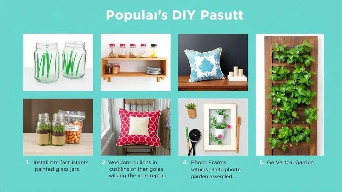 Passo a passo de projetos DIY populares