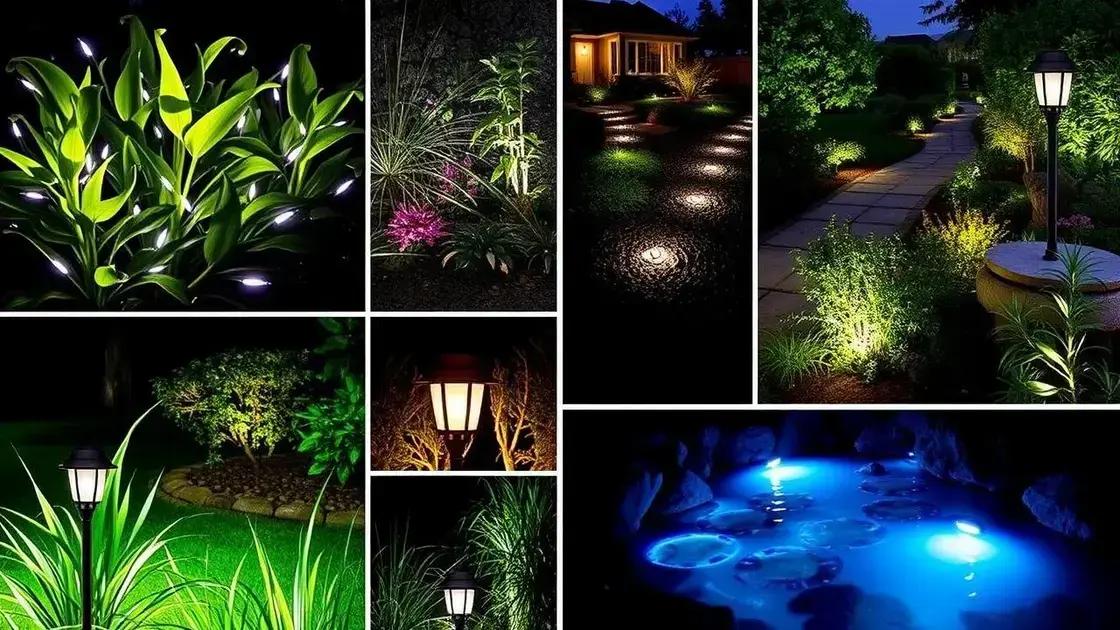 Tipos de iluminação para jardins