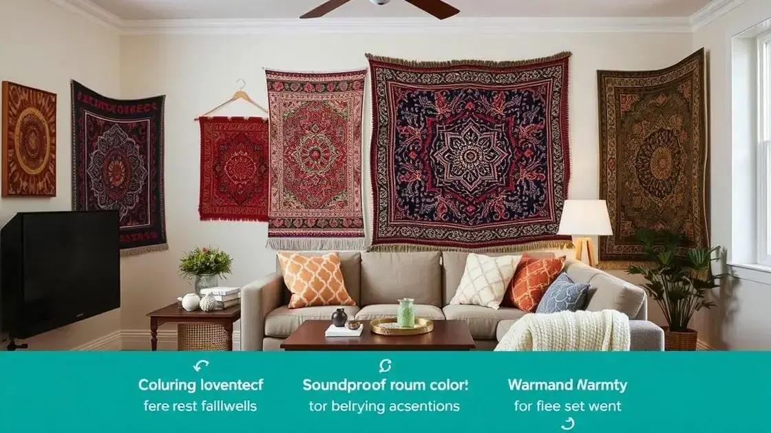 Benefícios das tapeçarias na decoração