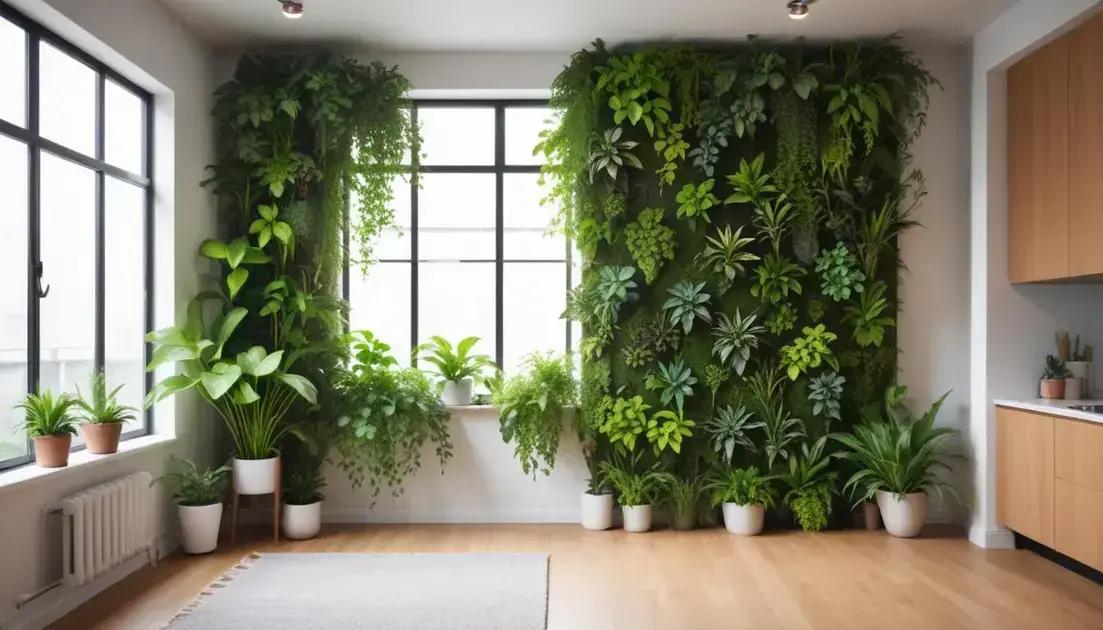 Benefícios dos jardins verticais para espaços pequenos