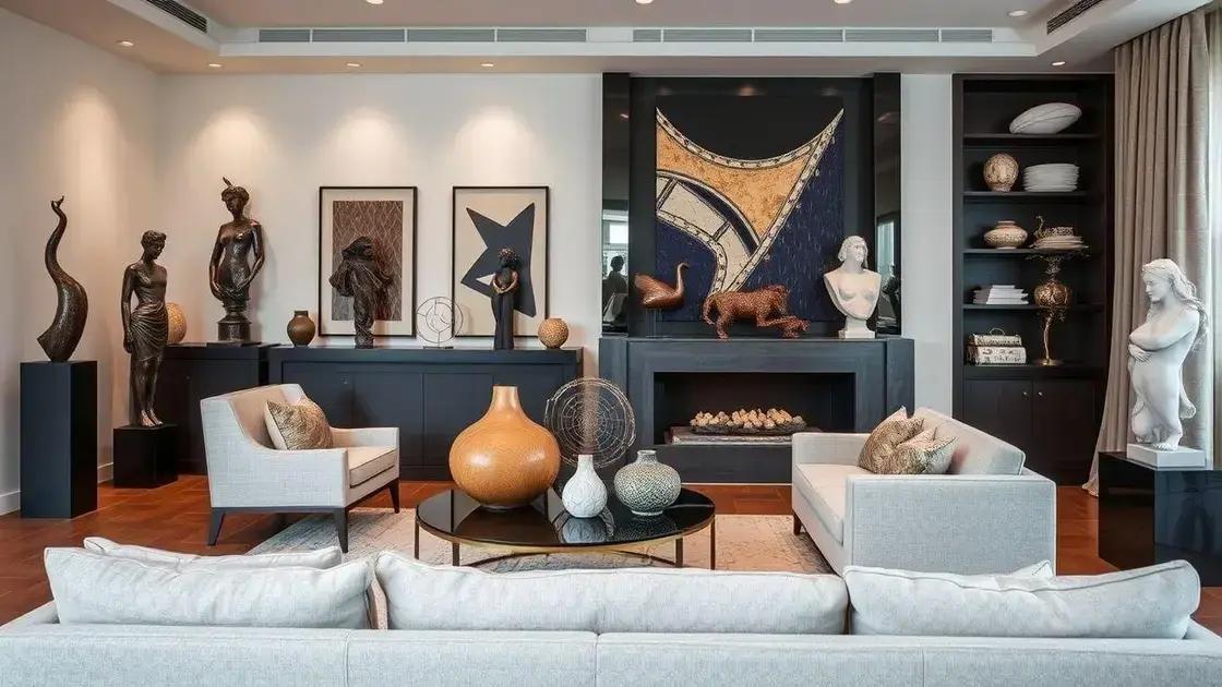 Como escolher esculturas para sua decoração