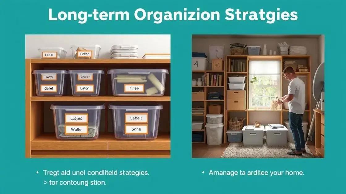 Como manter a organização a longo prazo Como manter a organização a longo prazo