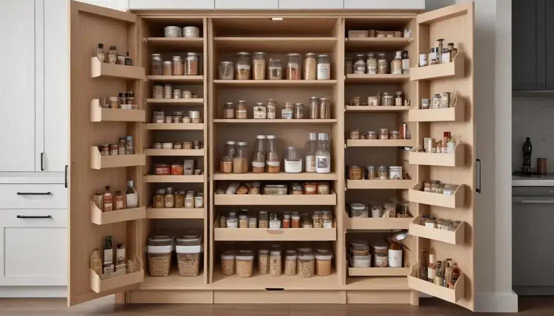 Soluções de armazenamento inteligentes para despensas pequenas