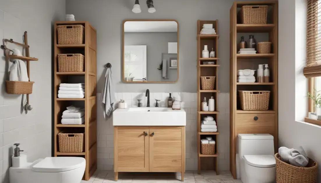 Melhores soluções de armazenamento para banheiros compactos Melhores soluções de armazenamento para banheiros compactos