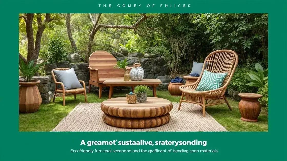 Benefícios dos móveis sustentáveis para o meio ambiente