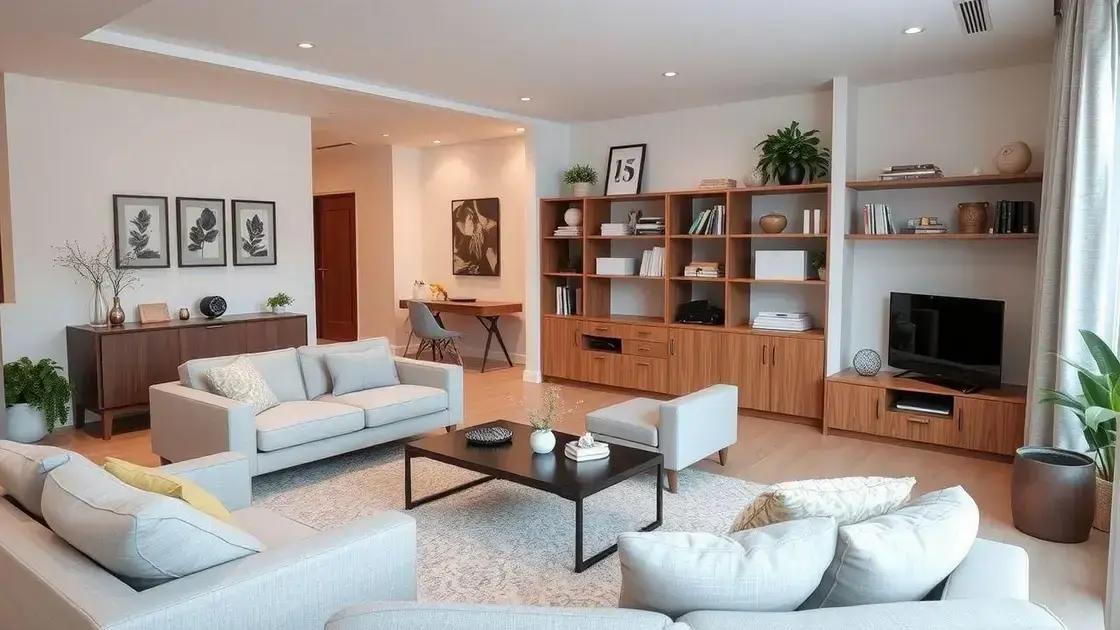 Dicas práticas para organizar sua sala