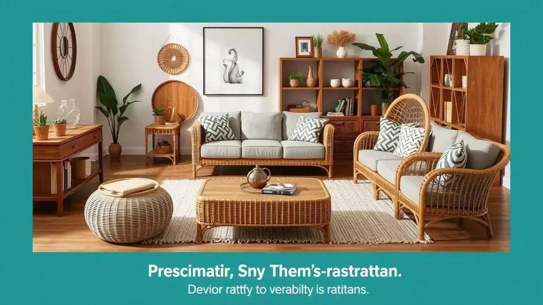 Vantagens de escolher rattan para decorar