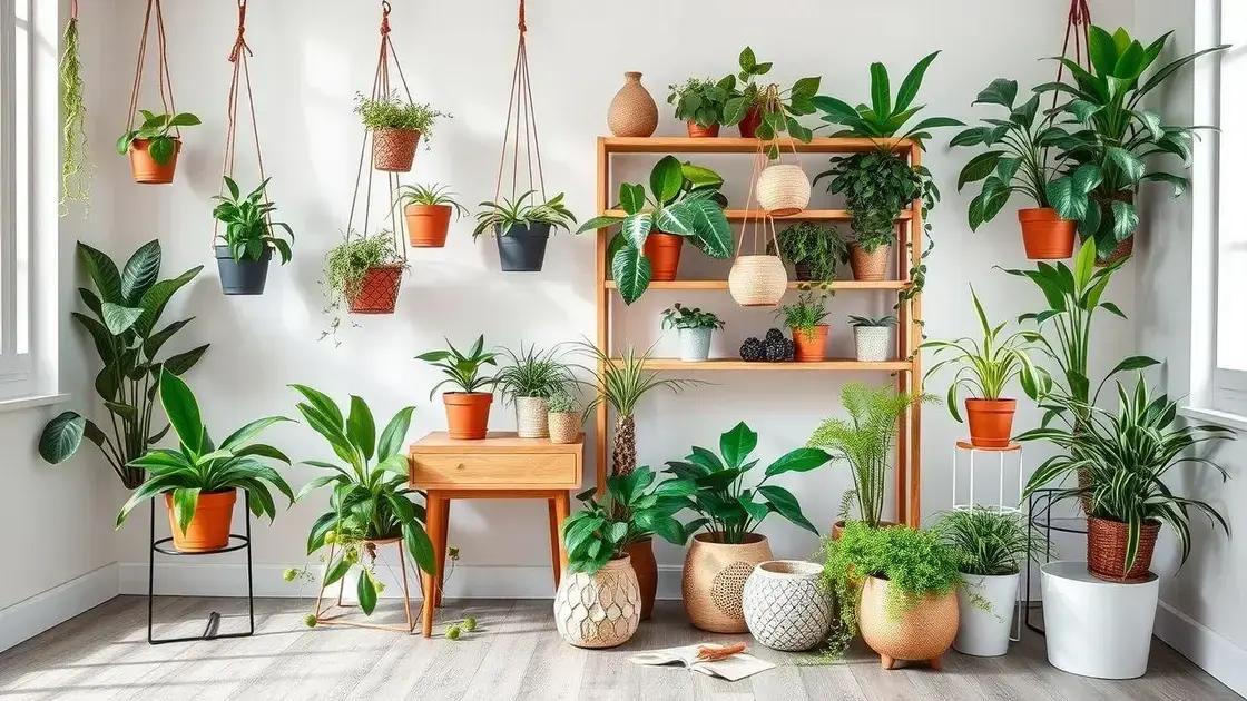 Ideias de decoração com plantas internas