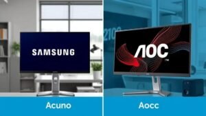 Comparativo de monitores Samsung vs AOC: qual escolher para 2025?