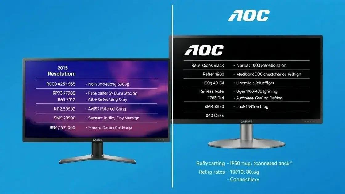 Comparativo técnico de especificações Comparativo técnico de especificações