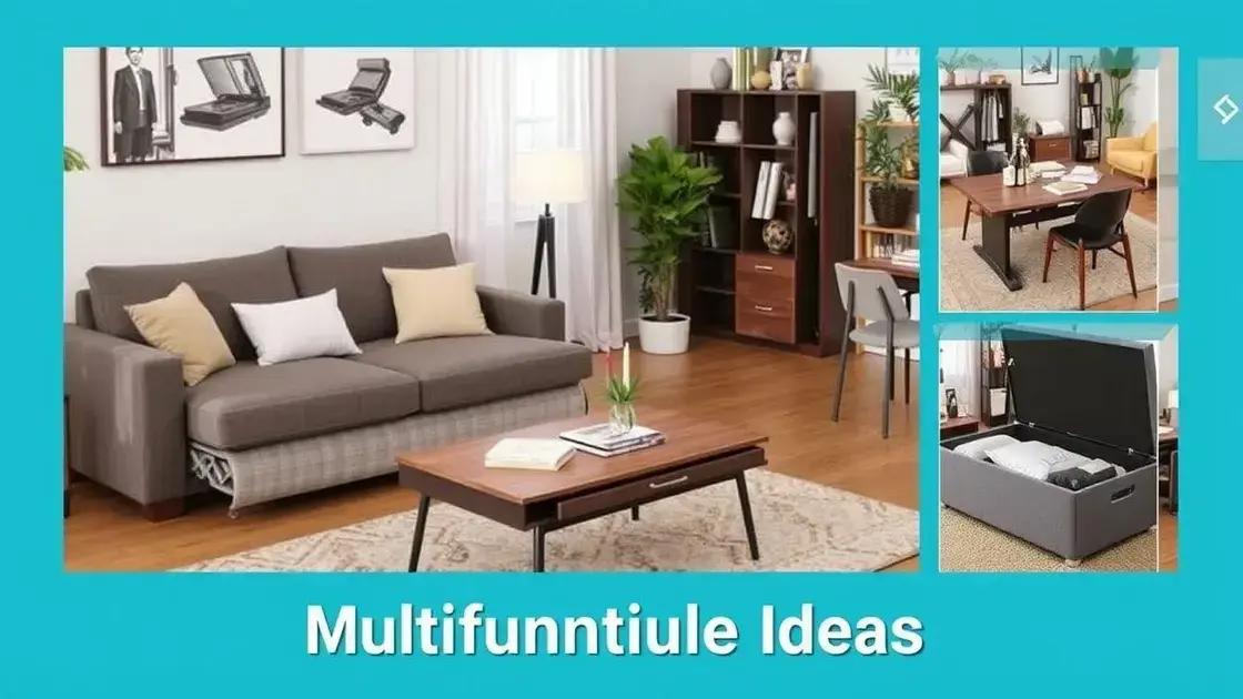 Ideias práticas de móveis multifuncionais para sua casa
