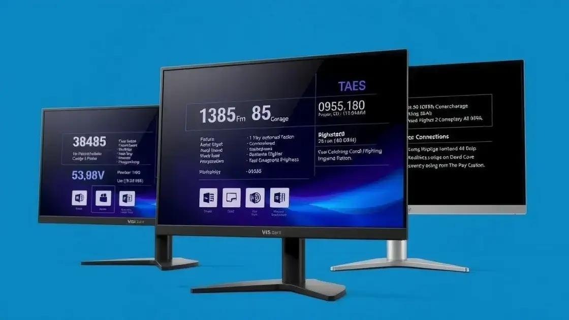 Especificações técnicas dos monitores para design Especificações técnicas dos monitores para design