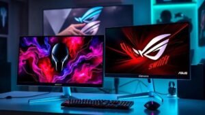 Qual melhor: monitor gamer 240Hz Alienware AW2521H ou ASUS ROG Swift?