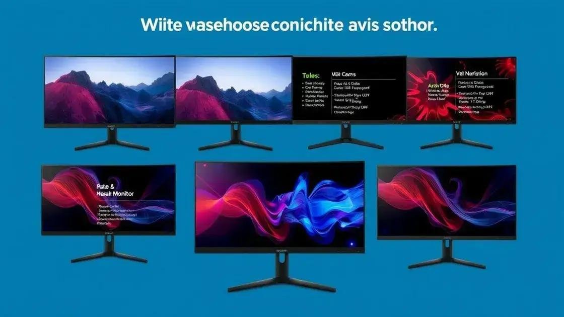 Fatores a considerar ao escolher um monitor gamer