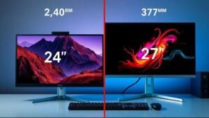 Monitor de 24 ou 27 polegadas para jogos? Descubra qual escolher agora!