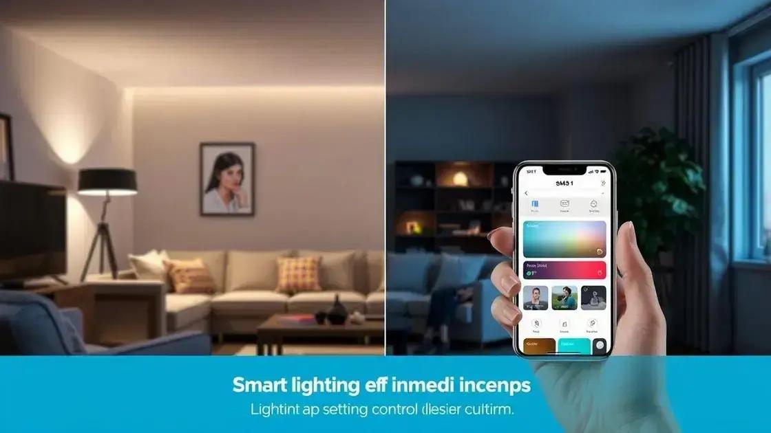 Benefícios do controle de iluminação inteligente