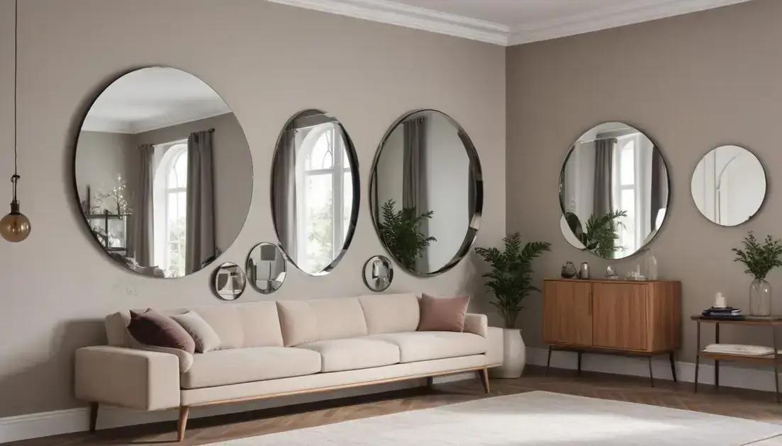 Tipos de espelhos ideais para diferentes ambientes