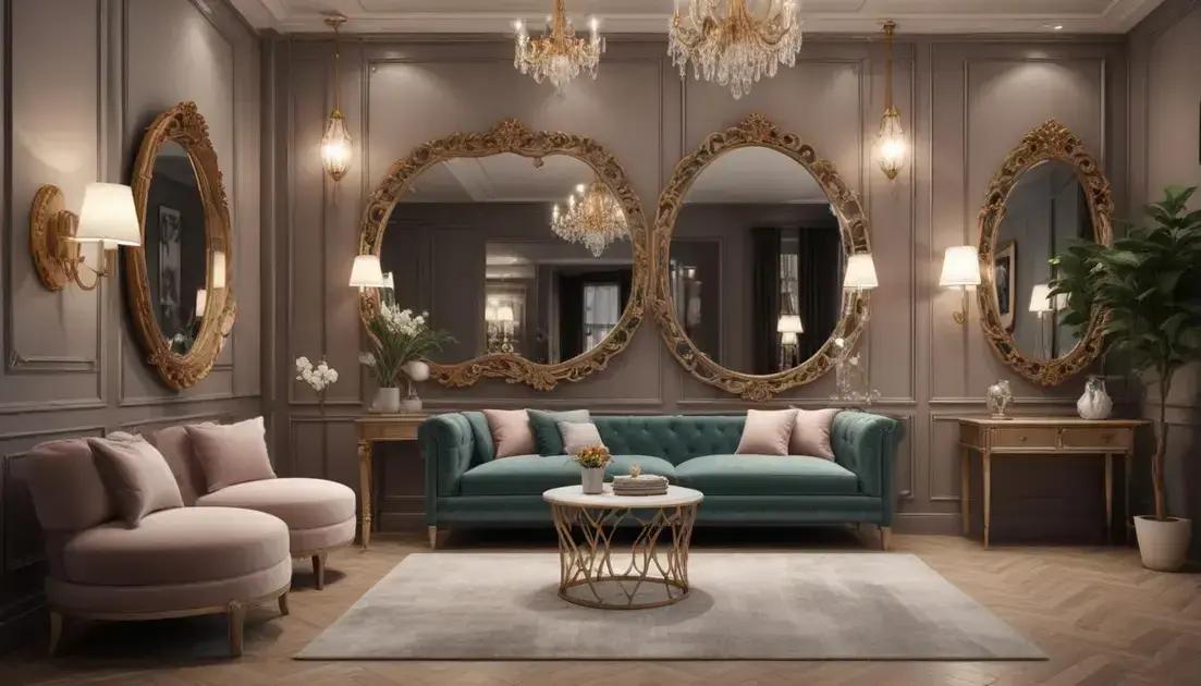 Dicas para combinar espelhos com outros elementos decorativos
