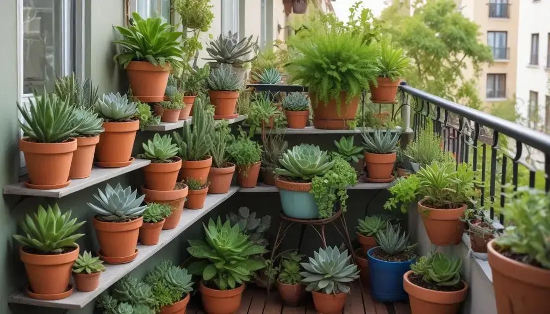 Plantas ideais para varandas menores