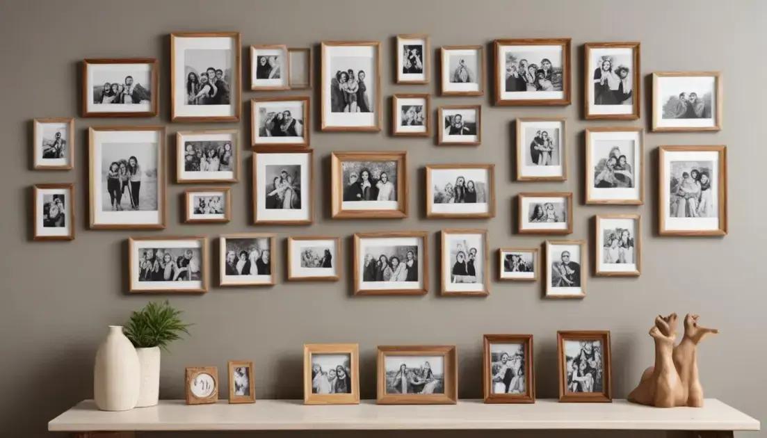 Ideias criativas para disposição das fotos Ideias criativas para disposição das fotos