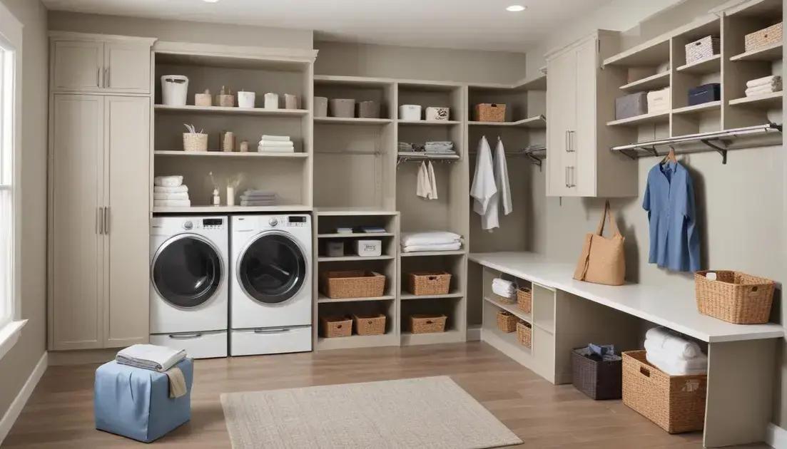 Móveis multifuncionais para otimizar a lavanderia Móveis multifuncionais para otimizar a lavanderia