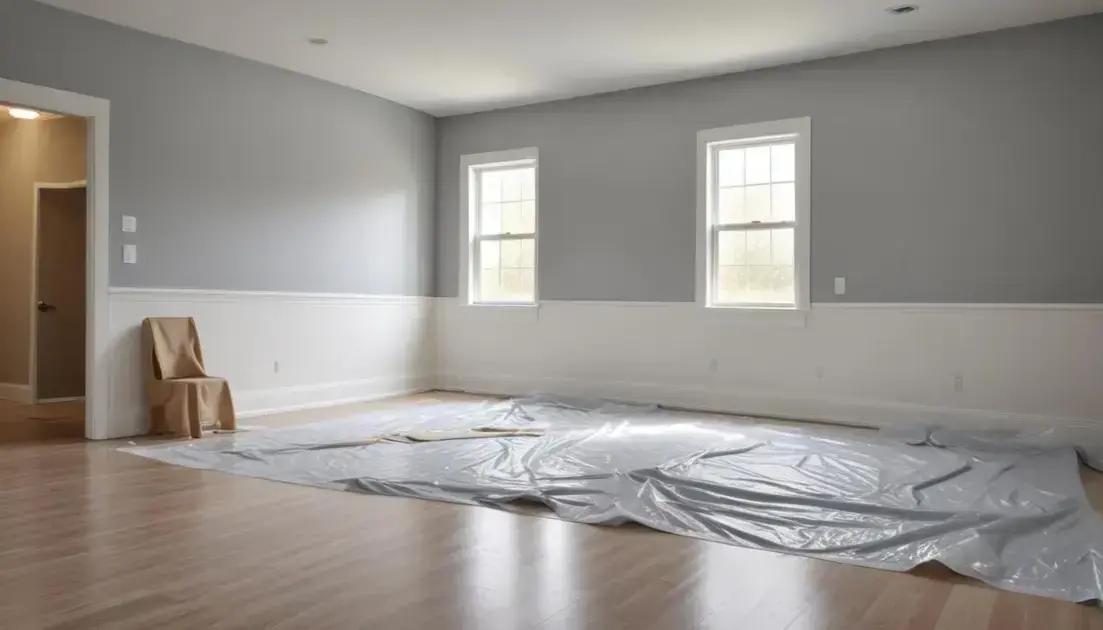 Preparação do ambiente antes da pintura