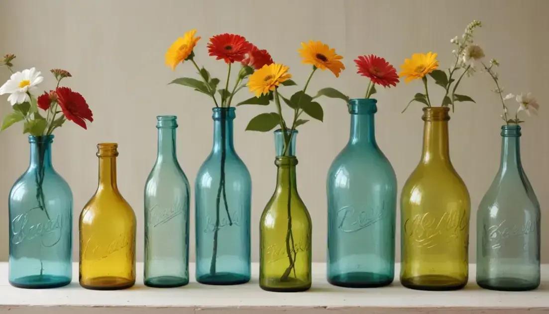 Benefícios de reaproveitar garrafas de vidro Benefícios de reaproveitar garrafas de vidro