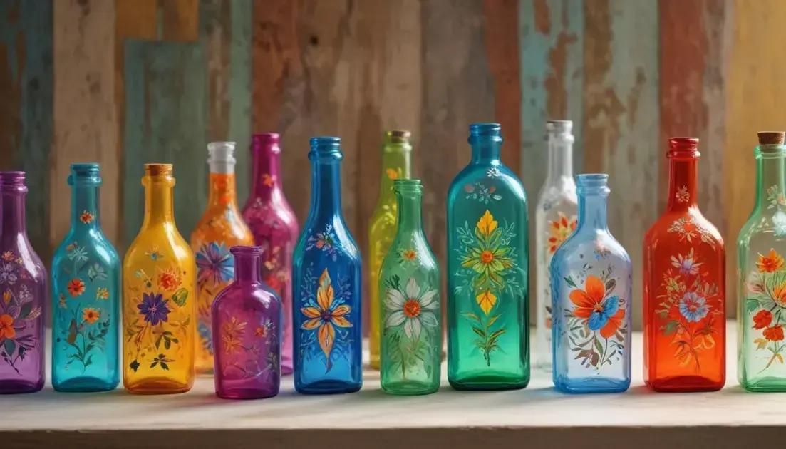 Como pintar e personalizar garrafas de vidro Como pintar e personalizar garrafas de vidro