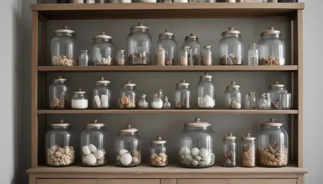 Como escolher potes de vidro ideais para decoração