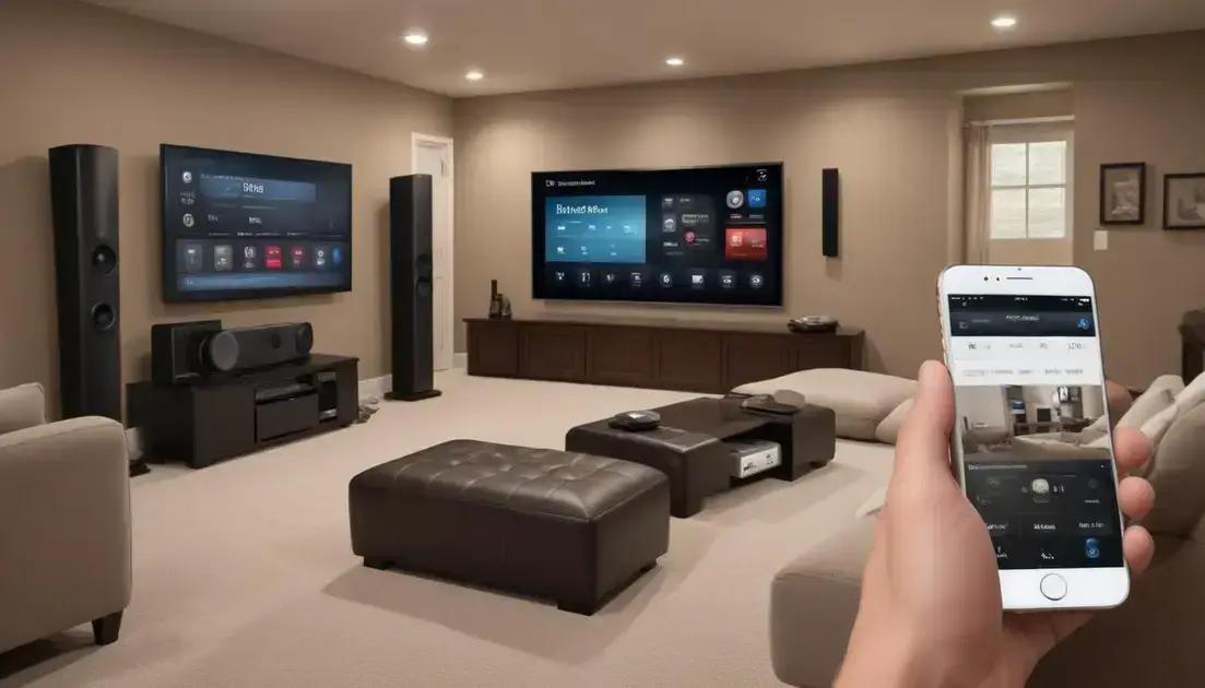 Como implementar a automação de home theater
