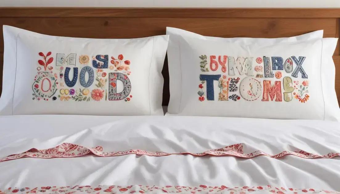 Dicas para personalizar sua fronha