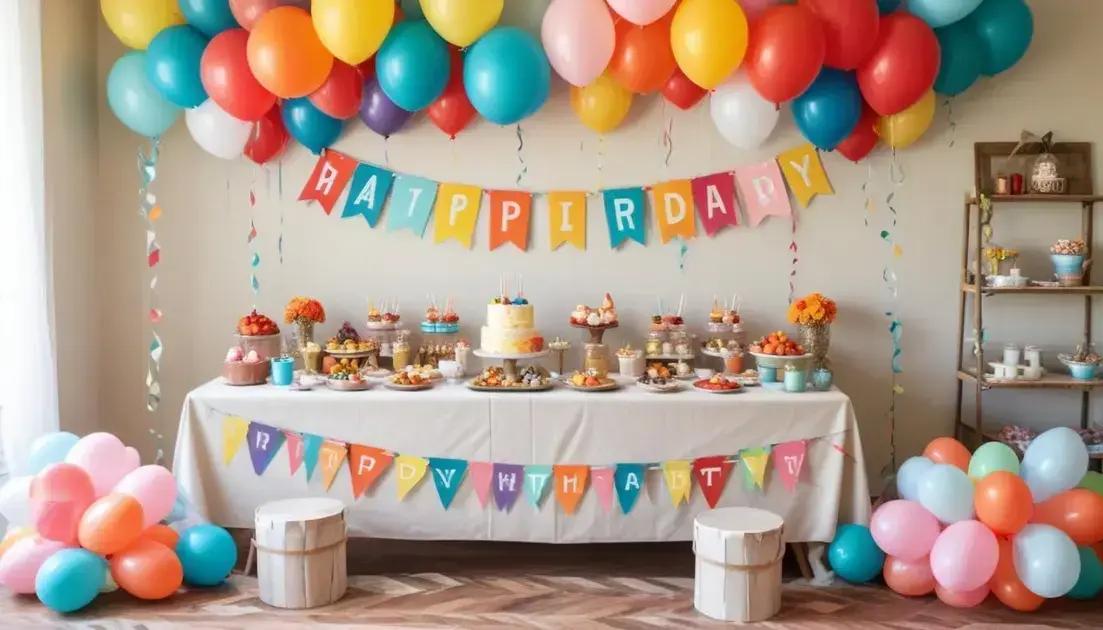Decoração de festa de aniversário DIY: crie memórias inesquecíveis