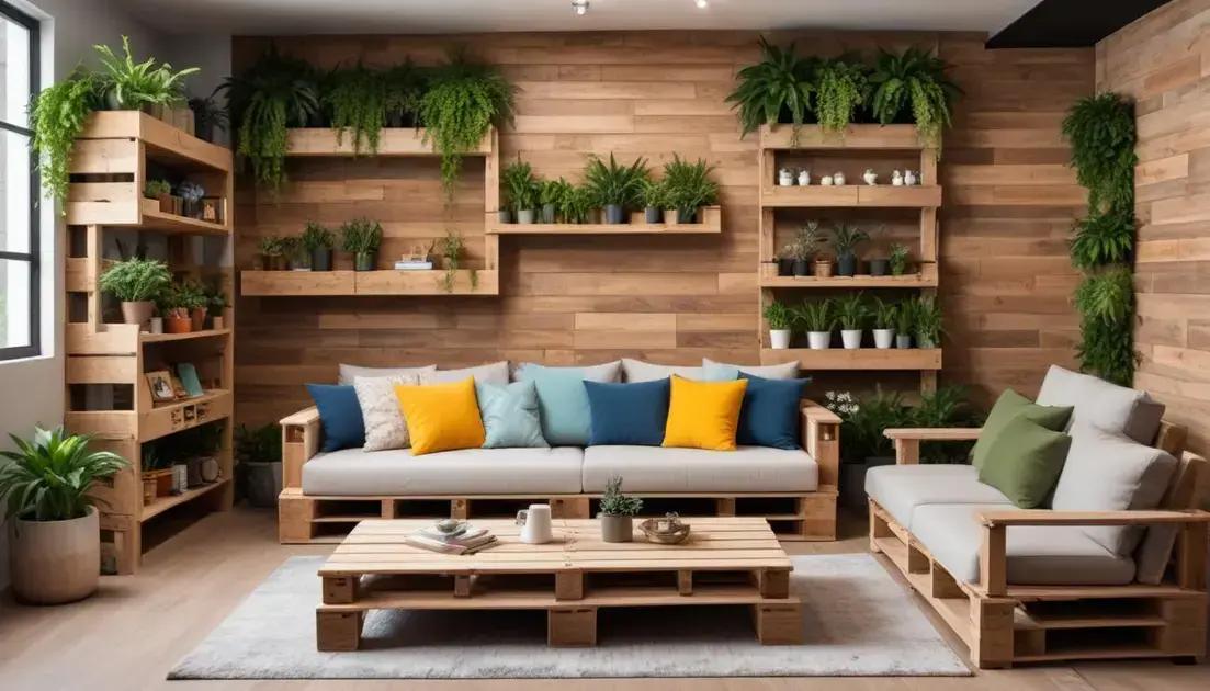 Ideias criativas para decoração com móveis de paletes