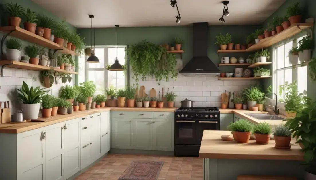 Como usar plantas na decoração da cozinha
