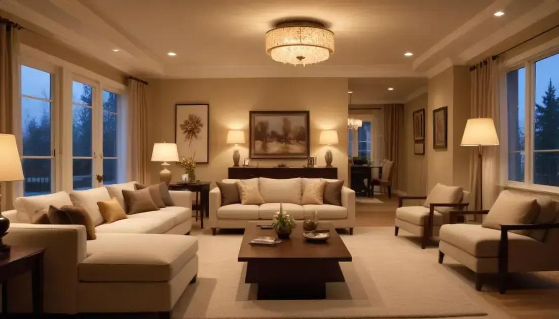 Tipos de iluminação: geral, de destaque e ambiente