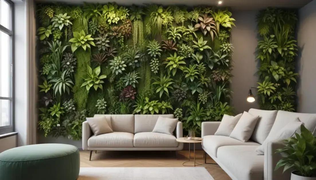 Benefícios de ter um jardim vertical em apartamentos