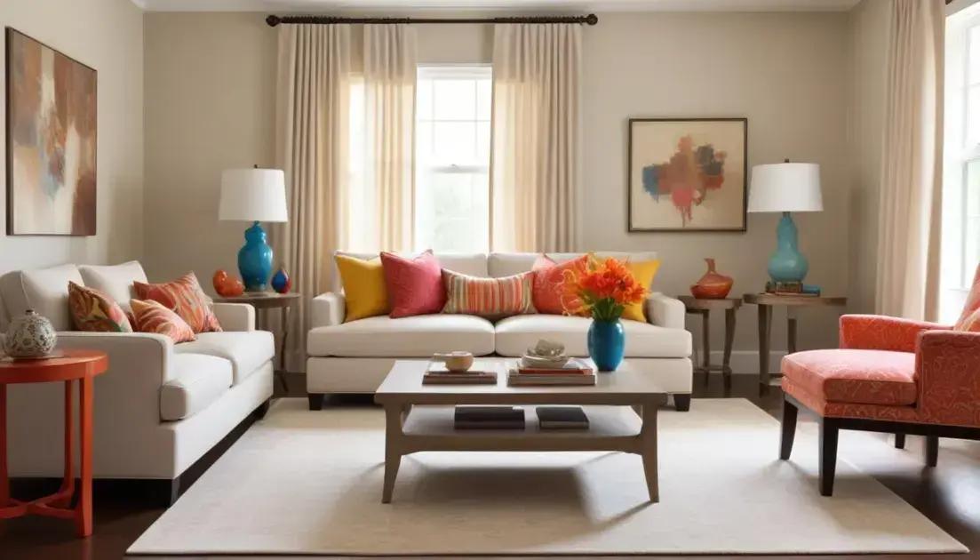 Tons neutros versus cores vibrantes