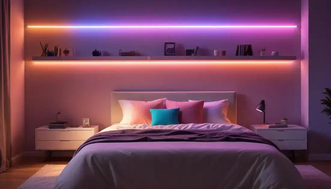 fitas de led rgb para quarto: transforme seu espaço hoje com luzes