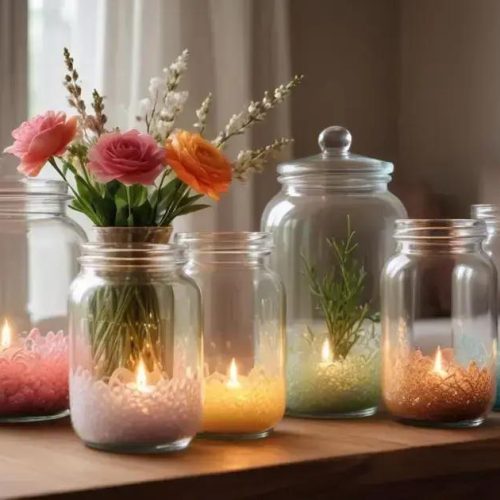 Decoração com potes de vidro: transforme sua casa com criatividade e estilo